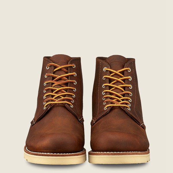 Red Wing Heritage Boots 6-Inch Round Toe - Short Rough & Tough Læder - Mørke Brune - Dame 1876-XELQH